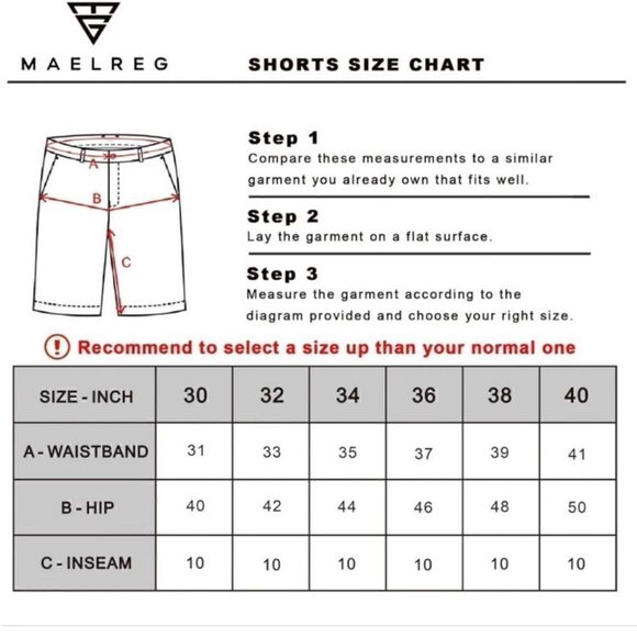 Maelreg Men’s Proflex Royal Blue Active Golf Casual Shorts Quick-dry - Picture 14 of 15